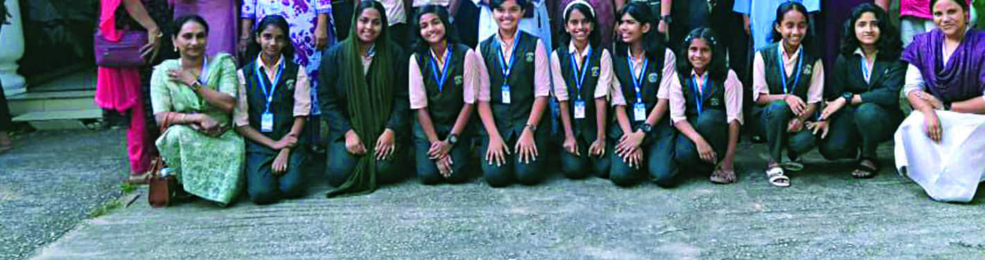 Study tour group with teachers