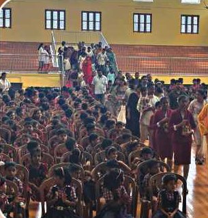LKG Vidhyarambham welcome ceremony in hall