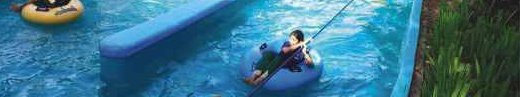 Students at water park during excursion