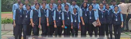 Class 11 students on academic college visit