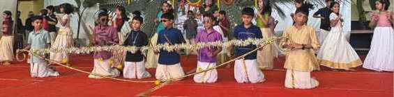Cultural dance performance on stage