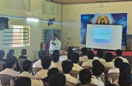 Skill development presentation in classroom
